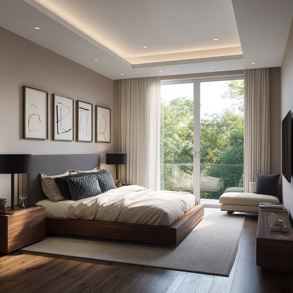 Comfortable residential bedroom at RUY Helpline treatment center